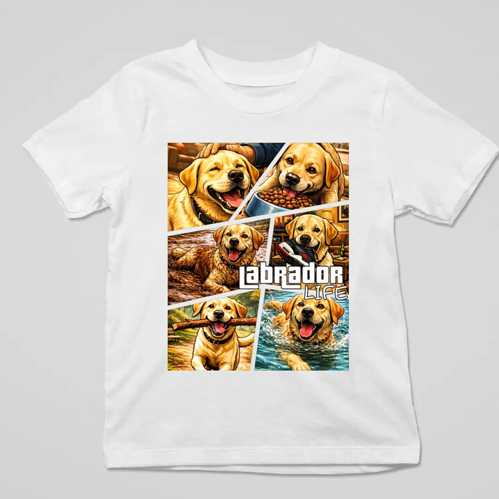Labrador life - dětské tričko s potiskem