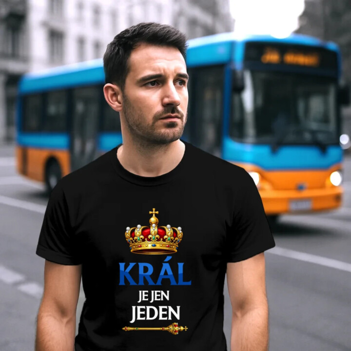 Král je jen jeden - pánské tričko s potiskem