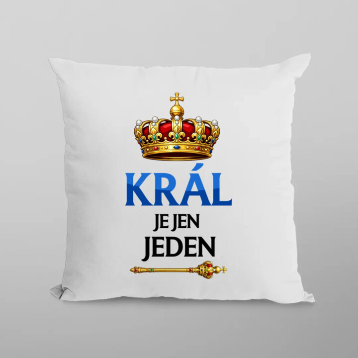 Král je jen jeden - polštář s potiskem
