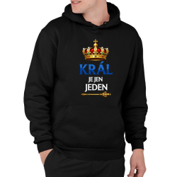 Král je jen jeden - pánská mikina s potiskem