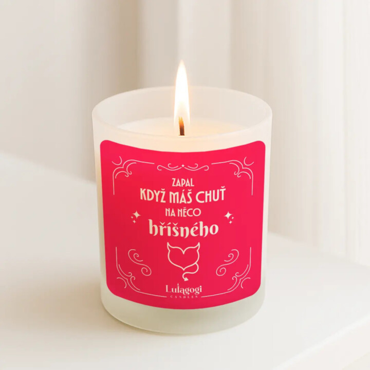 Zapal, když máš chuť na něco hříšného - vonná svíčka jako dárek