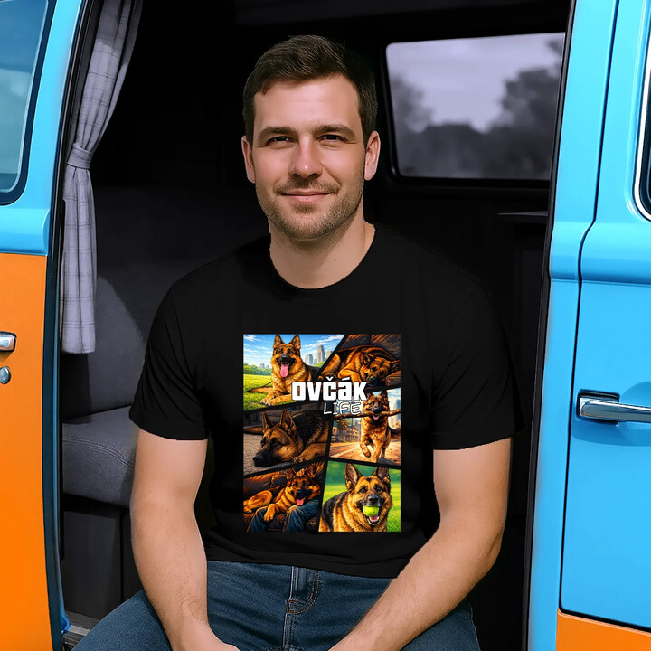 Ovčák Life - pánské tričko s potiskem