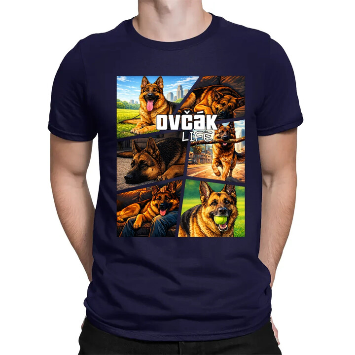 Ovčák Life - pánské tričko s potiskem