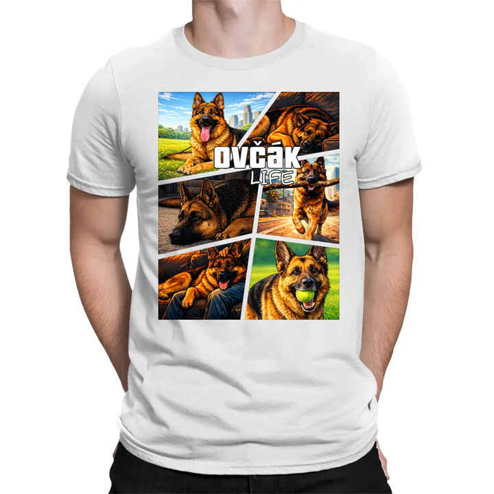 Ovčák Life - pánské tričko s potiskem