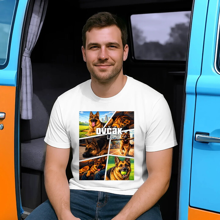 Ovčák Life - pánské tričko s potiskem