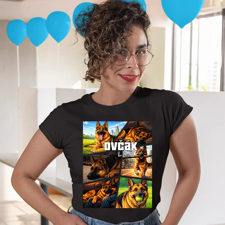 Ovčák Life  - dámské tričko s potiskem