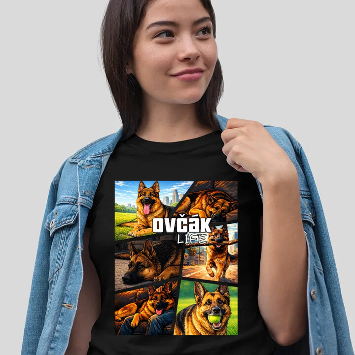 Ovčák Life  - dámské tričko s potiskem