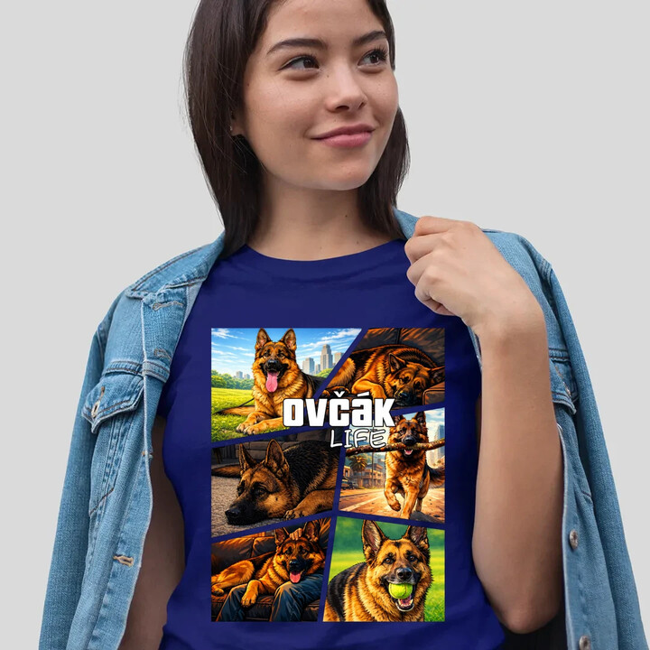Ovčák Life  - dámské tričko s potiskem