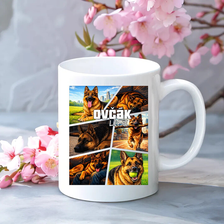 Ovčák Life - hrnek s potiskem