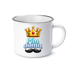 Pán domu  - keramický smaltovaný hrneček s potiskem