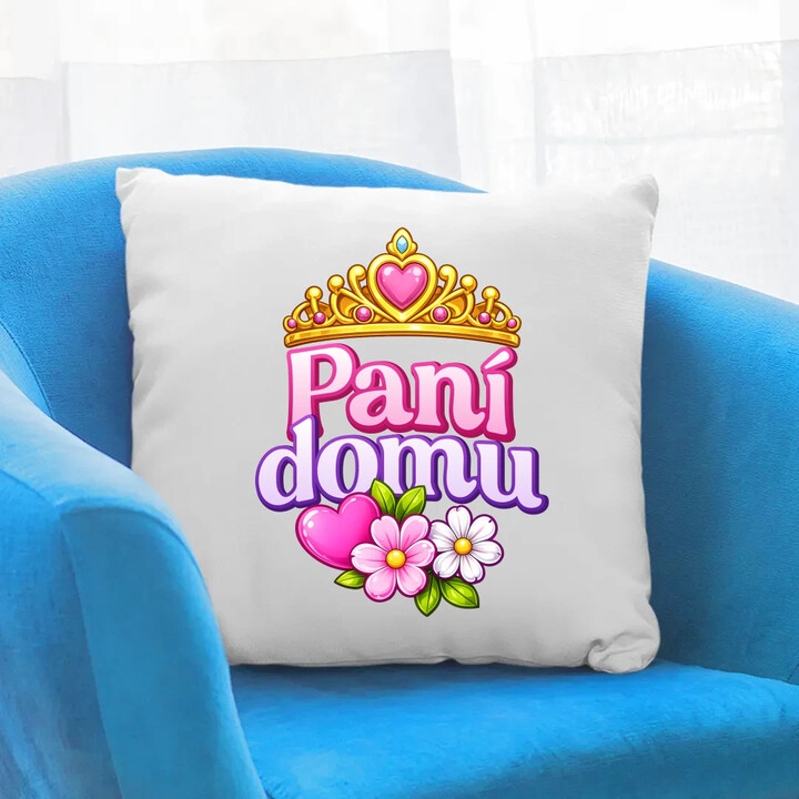 Pani domu - polštář s potiskem