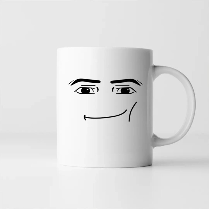 Man face – pro fanoušky hry Roblo - hrnek s potiskem