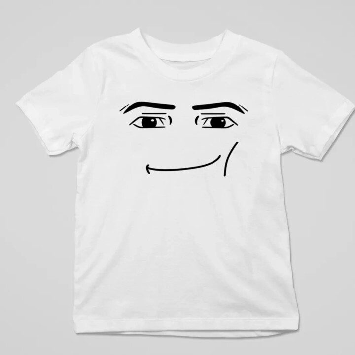Man face – pro fanoušky hry Roblo - dětské tričko s potiskem