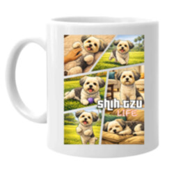shih tzu life - hrnek s potiskem