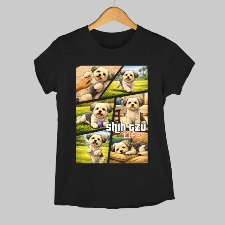 shih tzu life  - dámské tričko s potiskem