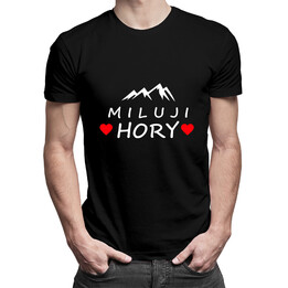 Miluji hory - pánské tričko s potiskem
