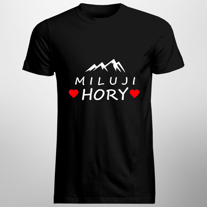 Miluji hory - pánské tričko s potiskem