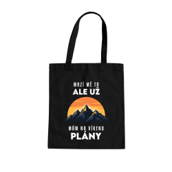 Už mám na víkend plány - hory - taška s potiskem