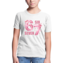 Six seven - 67 - růžová verze - dětské tričko s potiskem