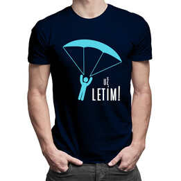 Už letím! - pánská trička  s potiskem
