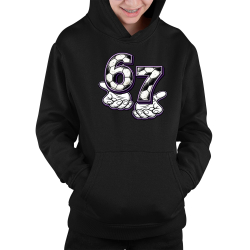 67 Football - dětská mikina s kapucí