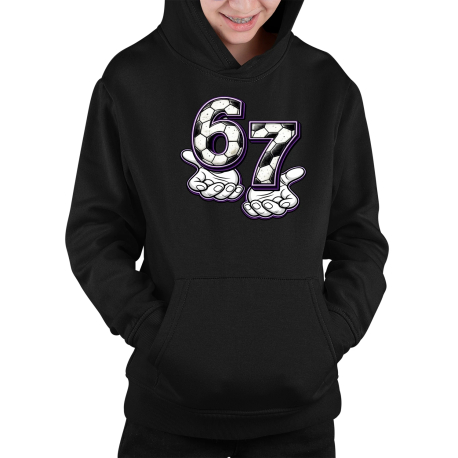 67 Football - dětská mikina s kapucí