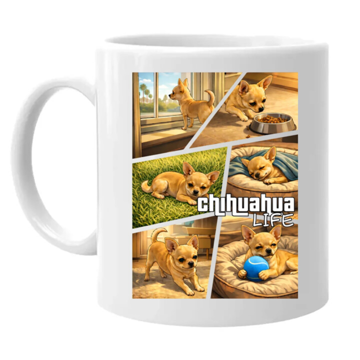 Chihuahua life - hrnek s potiskem