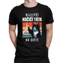 Nejlepší kočičí táta na světě - pánské tričko s potiskem