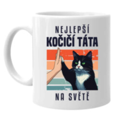 Nejlepší kočičí táta na světě - hrnek s potiskem