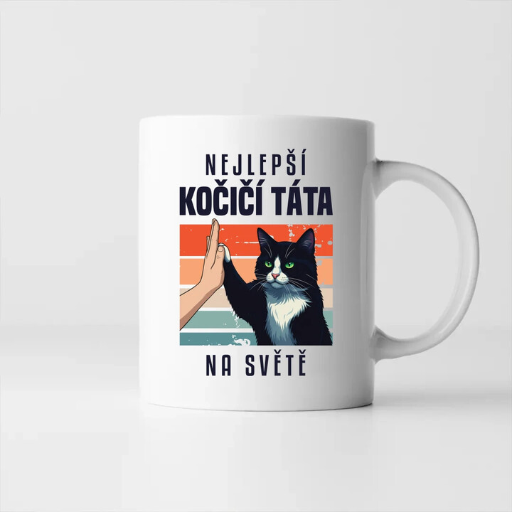 Nejlepší kočičí táta na světě - hrnek s potiskem