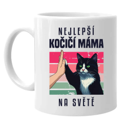 Nejlepší kočičí máma na světě - hrnek s potiskem