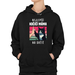 Nejlepší kočičí máma na světě - dámská mikina s potiskem