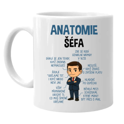 Anatomie šéfa  - hrnek s potiskem