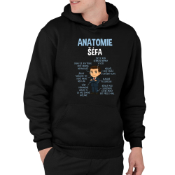 Anatomie šéfa  - pánská mikina s potiskem