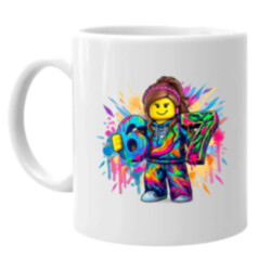 barevné six seven - 67 - verze pro dívku – inspirováno Robloxem - hrnek s potiskem