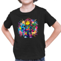barevné six seven - 67 - verze pro dívku – inspirováno Robloxem - dětské tričko s potiskem