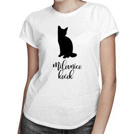 Milovnice koček - dámská trička  s potiskem