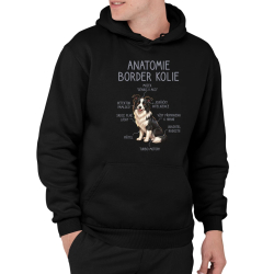 Anatomie border kolie - pánská mikina s potiskem