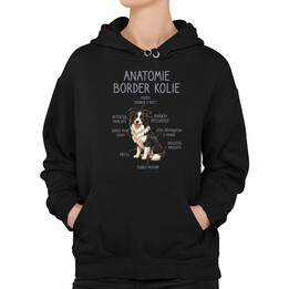 Anatomie border kolie - dámská mikina s potiskem
