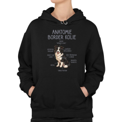 Anatomie border kolie - dámská mikina s potiskem