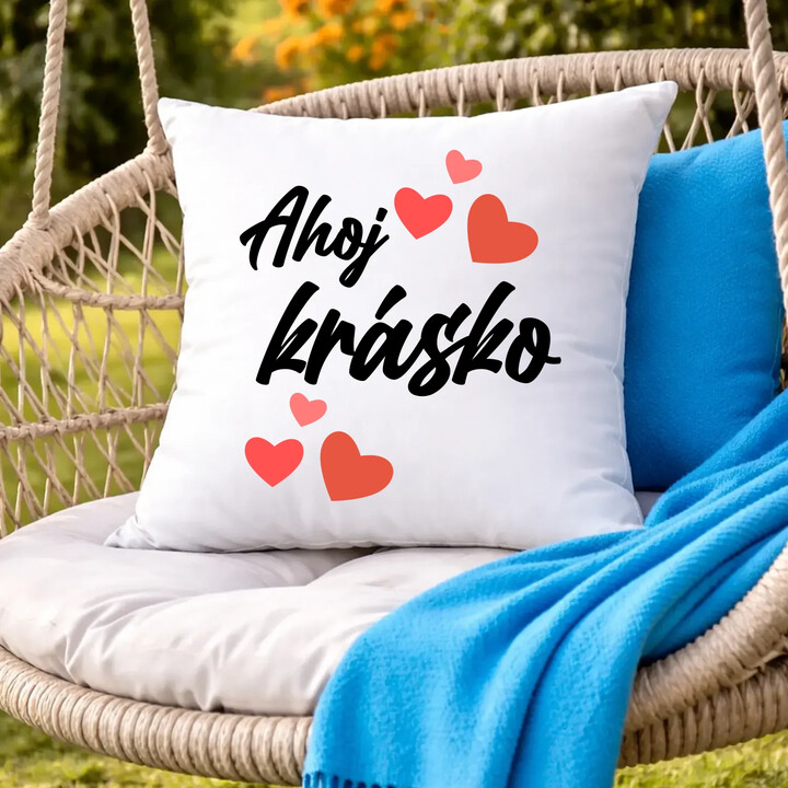 Ahoj, krásko - polštář s potiskem