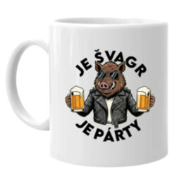 Je švagr, je párty - hrnek s potiskem