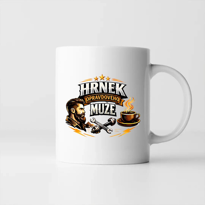 Hrnek opravdového muže - hrnek s potiskem