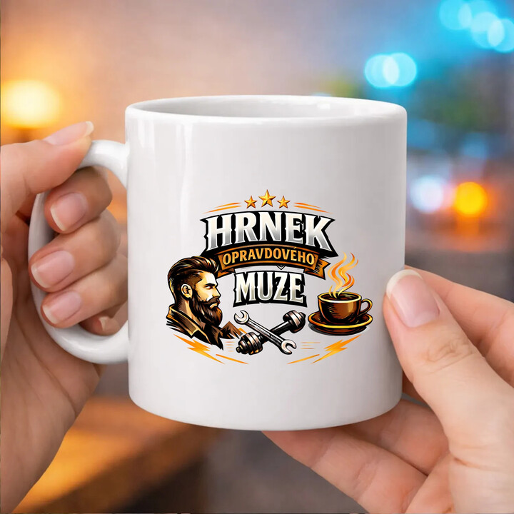 Hrnek opravdového muže - hrnek s potiskem