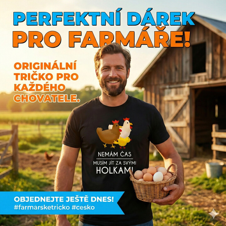 Nemám čas, musím jít za svými holkami (slepice) - pánské tričko s potiskem