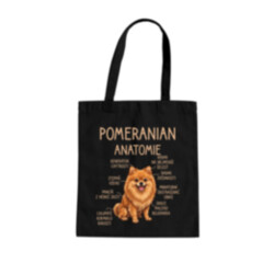 Pomeranian – anatomie - taška s potiskem