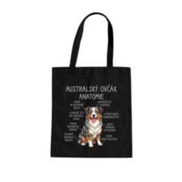 Australský ovčák - anatomie - taška s potiskem