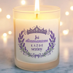 Jsi diamantem každé sezóny - vonná svíčka jako dárek