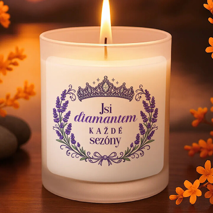 Jsi diamantem každé sezóny - vonná svíčka jako dárek