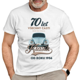 70 let - Všechny části originál - Klasik od roku 1956 - pánské tričko s potiskem